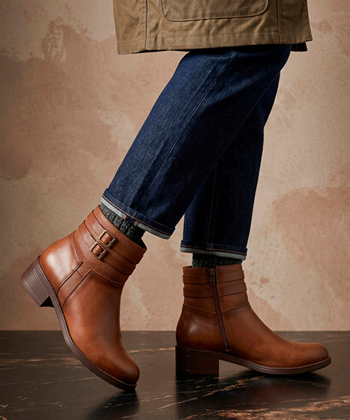 Botines Khalo color miel para mujer